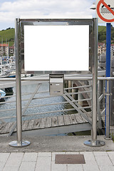 Image showing blank bulletin board