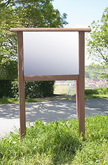 Image showing blank bulletin board