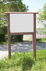 Image showing blank bulletin board