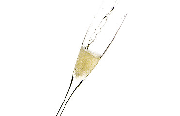 Image showing Champagne glass celebration