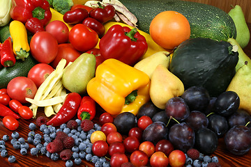 Image showing Fruits and vegetables.