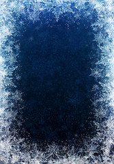 Image showing Background with snowflake