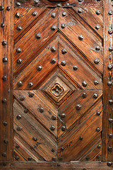 Image showing Old wooden door