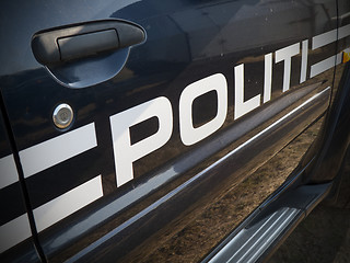 Image showing Danish police car