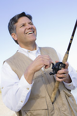 Image showing Man Fishing