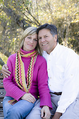 Image showing Couple on Bench