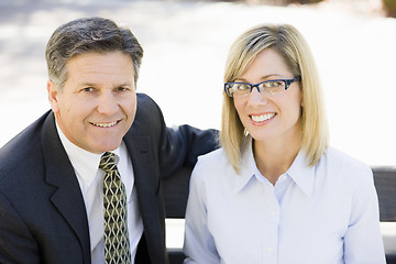 Image showing Businesswoman and Businessman