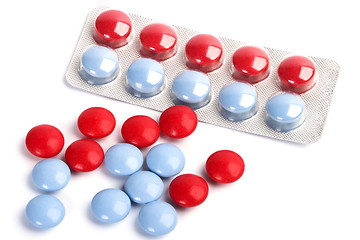 Image showing red and blue pills