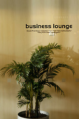 Image showing First Class Business Lounge area in the airport