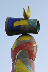 Image showing Joan Miro's sculpture 