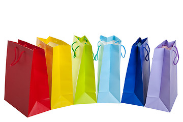 Image showing Rainbow Shopping Bags