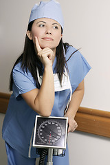 Image showing Hospital staff in hallway