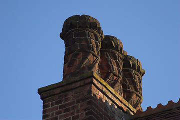 Image showing Victorian fancy chimney pots