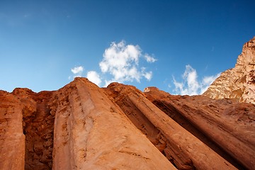 Image showing Majestic pillars rocks in the desert