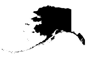 Image showing State of Alaska - white background