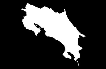 Image showing Republic of Costa Rica - black background