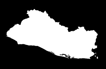 Image showing Republic of El Salvador - black background