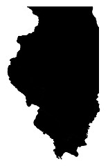 Image showing State of Illinois - white background