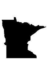 Image showing State of Minnesota - white background