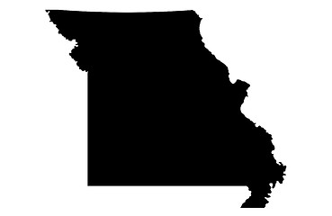 Image showing State of Missouri - white background