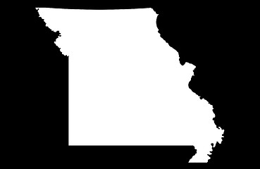 Image showing State of Missouri - black background