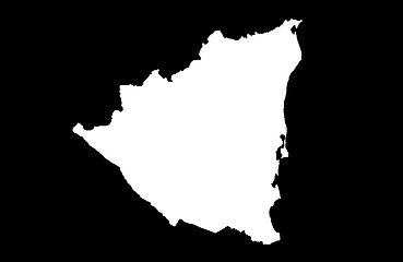 Image showing Republic of Nicaragua - black background