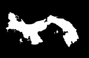 Image showing Republic of Panama - black background