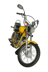 Image showing Yellow motorbike