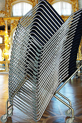 Image showing metal chairs.