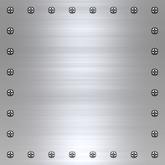 Image showing brushed metal background