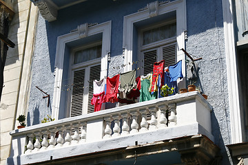 Image showing Balcony of an old colonial building in Havana, Cuba