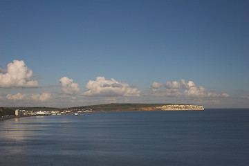 Image showing Seascape with white cliffs