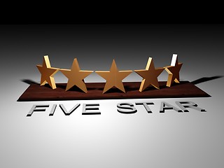 Image showing Five Star