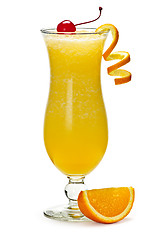 Image showing Frozen orange drink