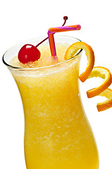 Image showing Frozen orange drink