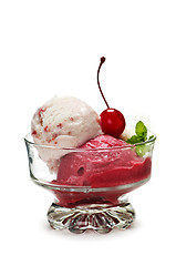 Image showing Ice cream in dish