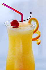 Image showing Frozen orange drink