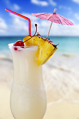 Image showing Pina colada cocktail