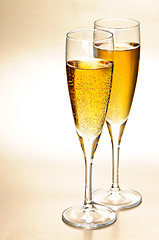 Image showing Champagne glasses