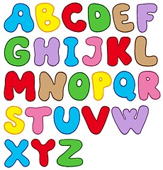 Image showing Cartoon alphabet