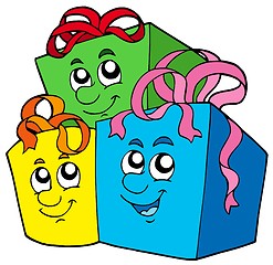 Image showing Pile of cute gifts