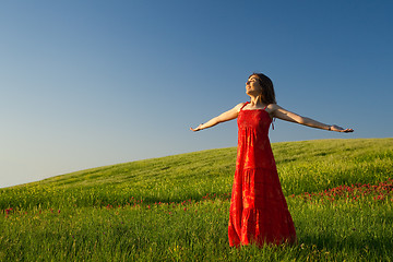 Image showing Beautiful young woman