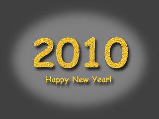 Image showing 2010 Happy New Year Gray