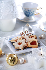 Image showing Christmas cake and cookies