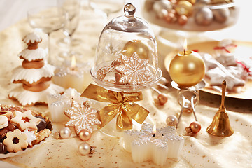 Image showing Christmas table