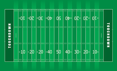 Image showing american football field