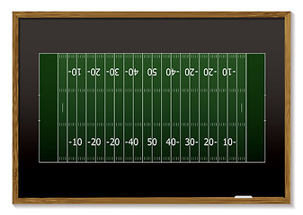 Image showing american football blackboard