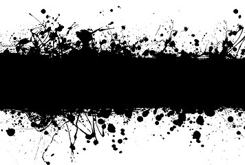 Image showing grunge banner ink