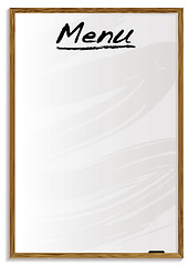 Image showing menu whiteboard