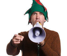 Image showing Hollering Elf